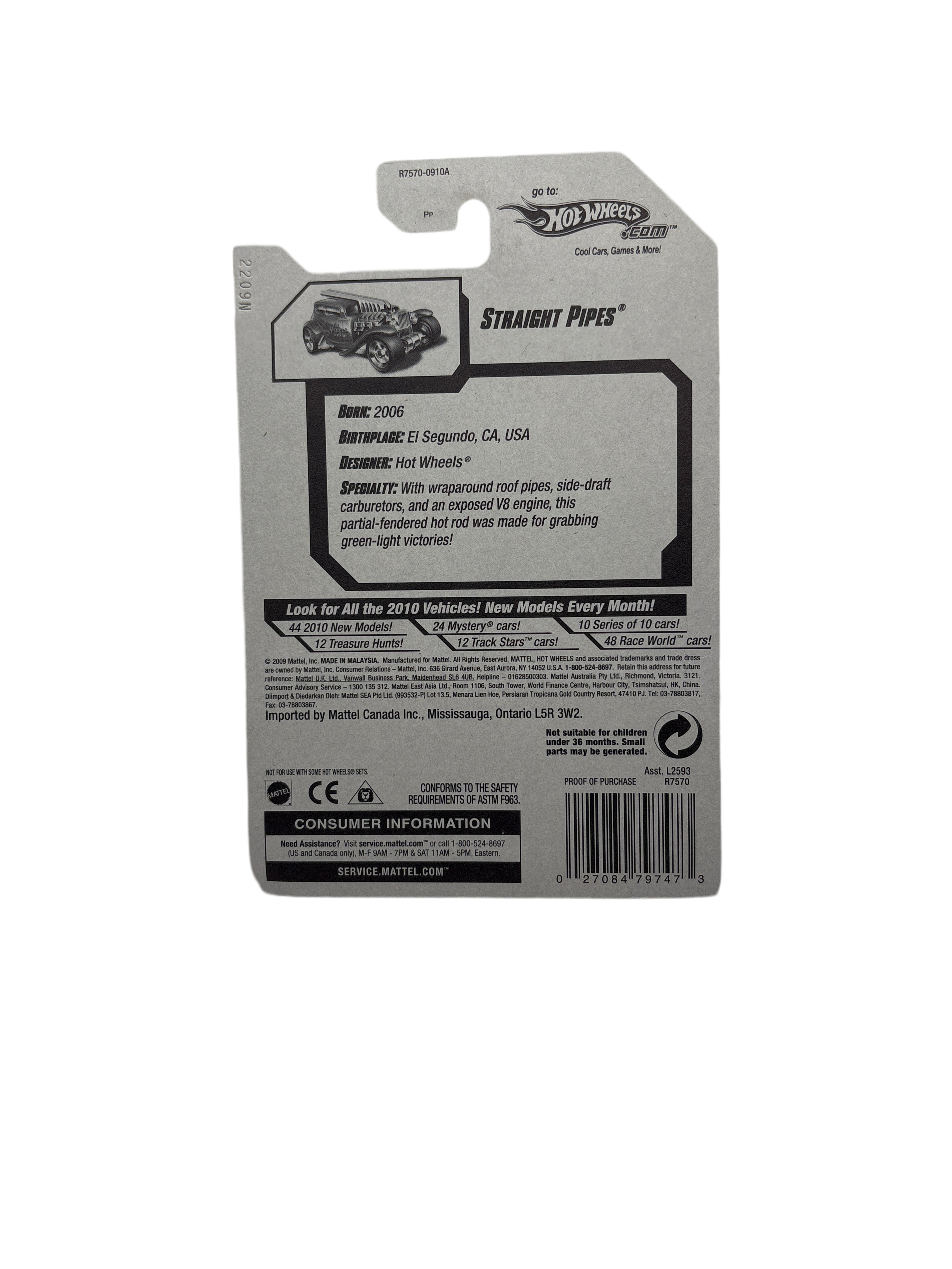 Hot Wheels Straight Pipes Diecast