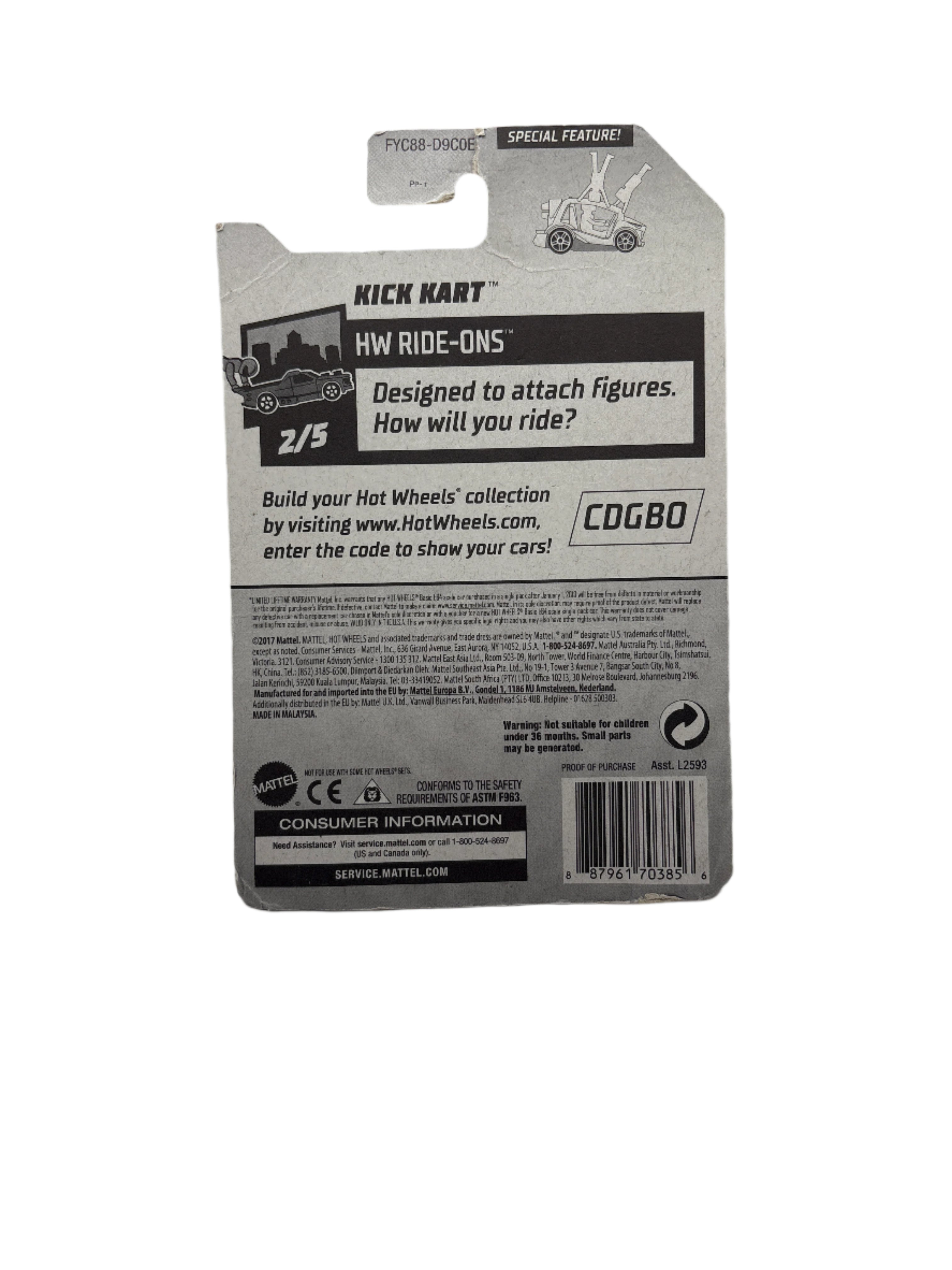 Hot Wheels Kick Kart Diecast