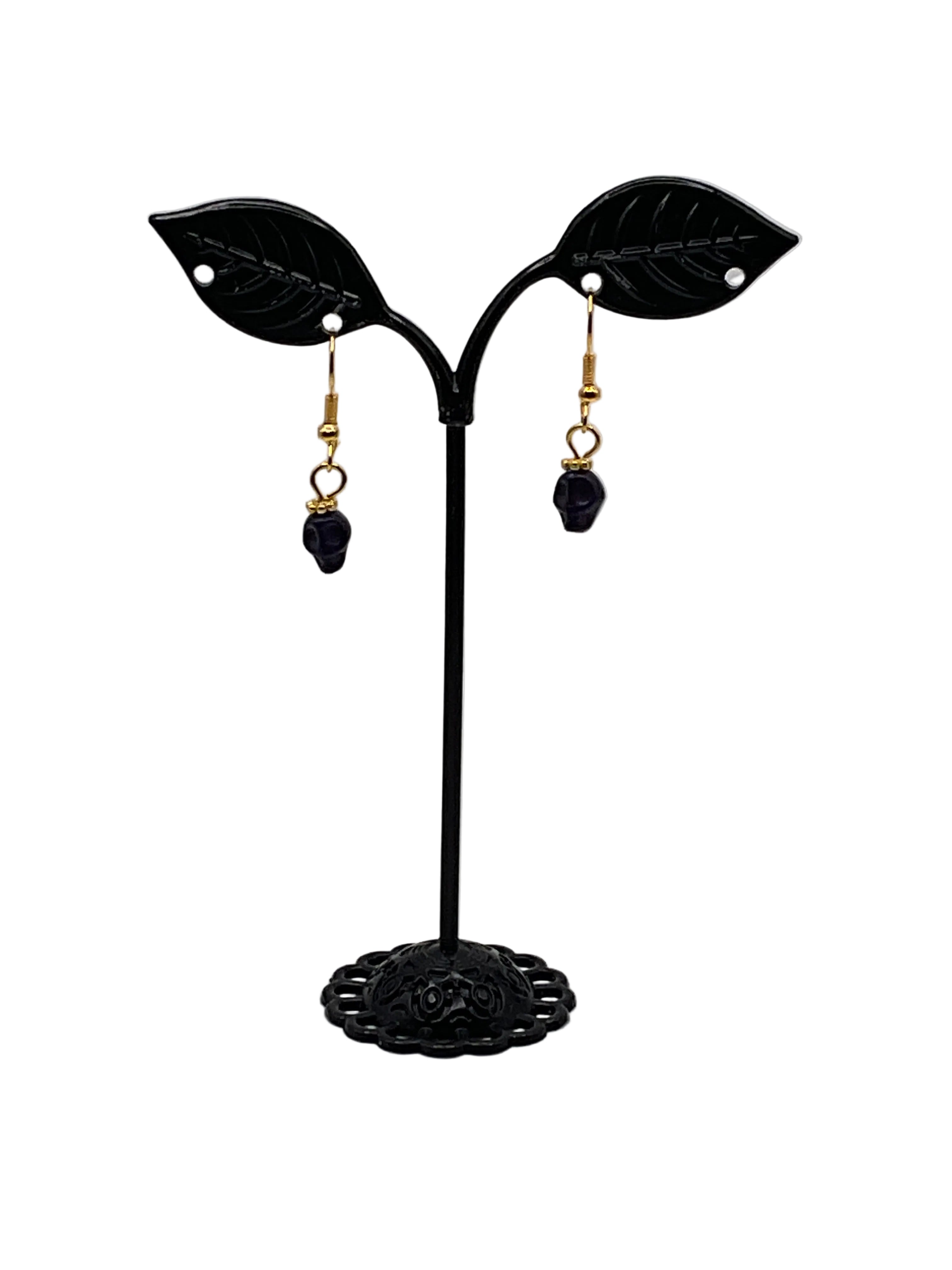 Colorful Tiny Skull Earrings