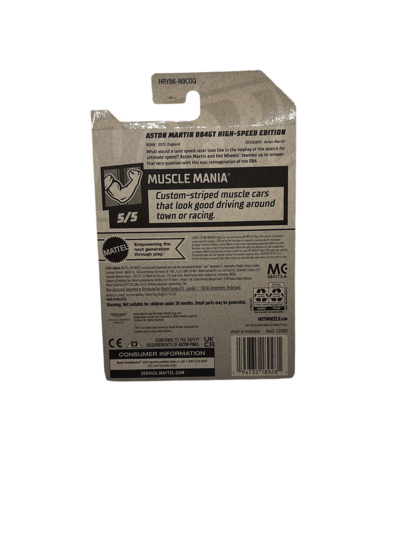 Hot Wheels Aston Martin DB4GT High-Speed Edition Diecast