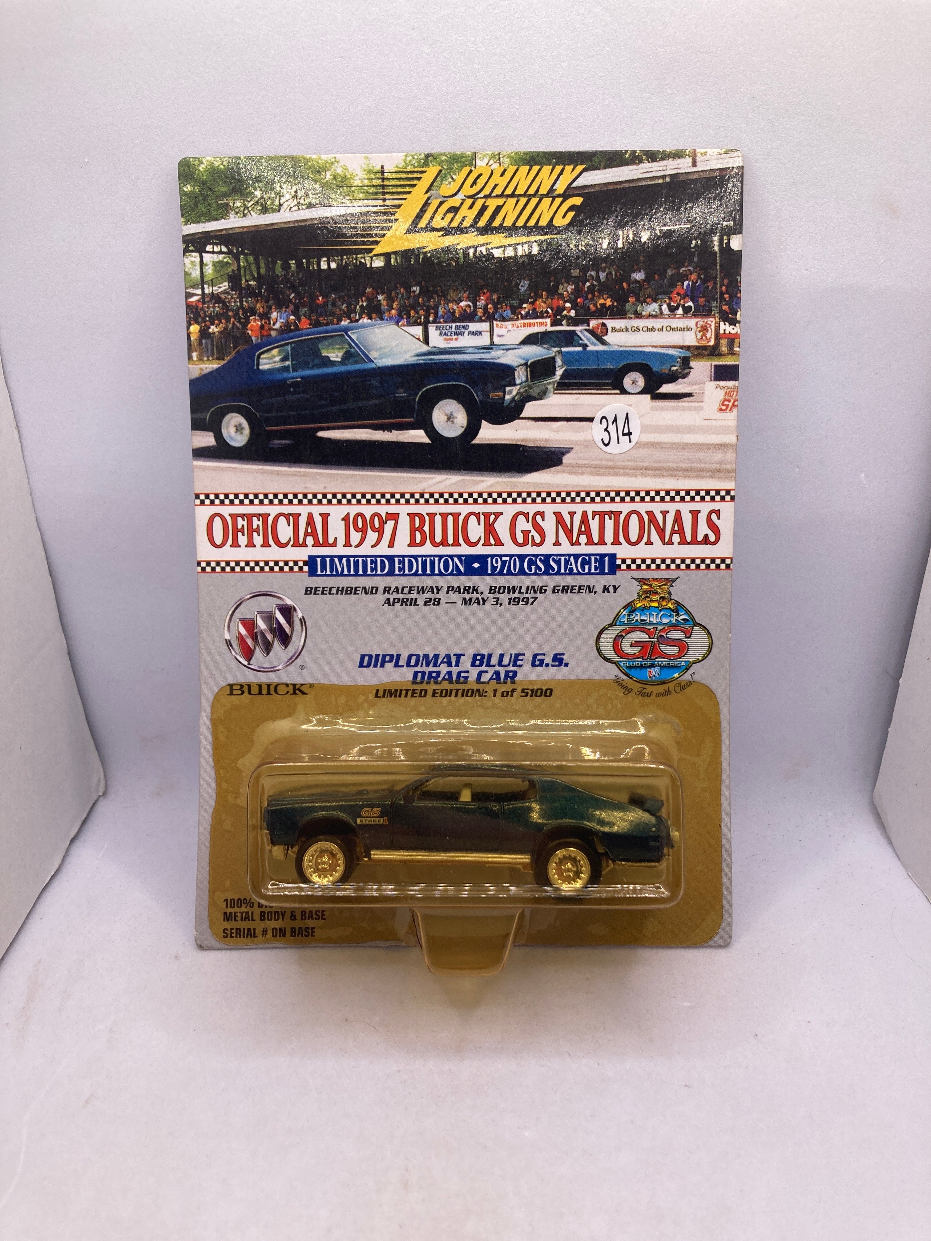 Johnny Lightning Diplomat Blue G.S. Drag Car Diecast