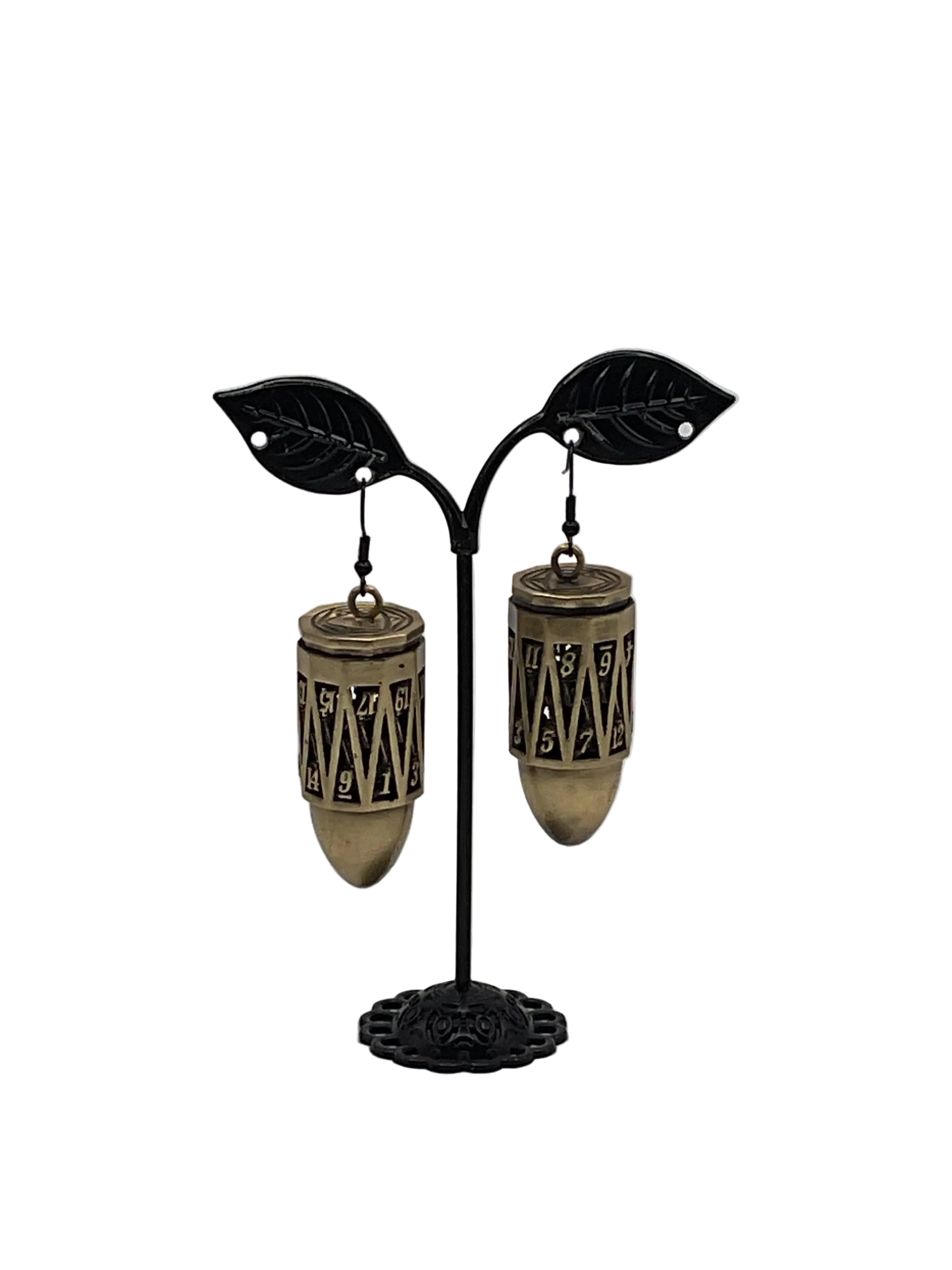 D20 Dice Cage Earrings