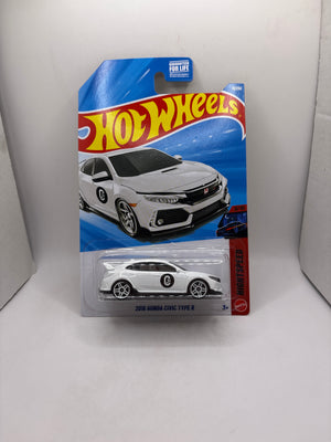 Hot Wheels 2018 Honda Civic Type R Diecast white