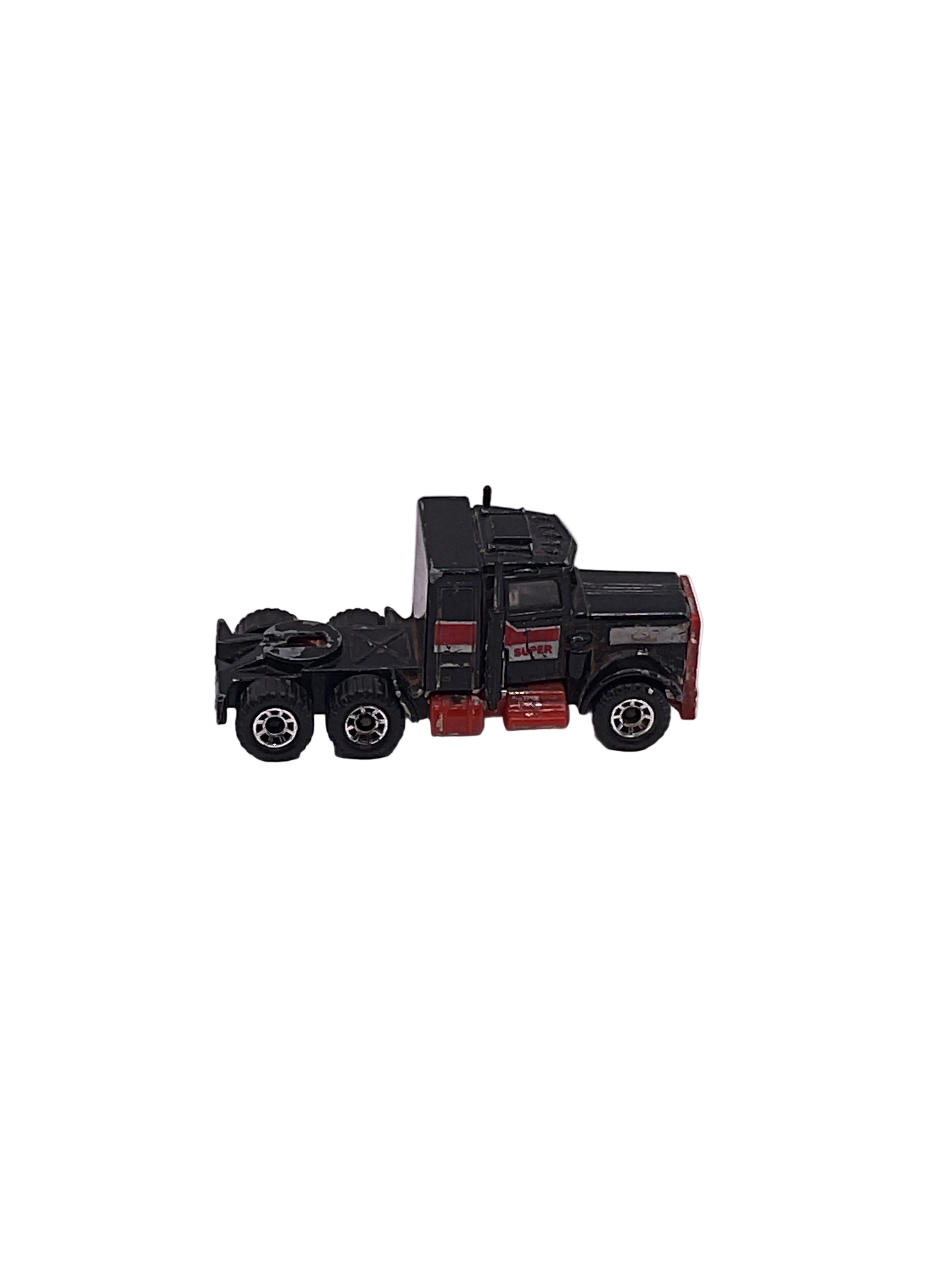 MBX Peterbilt Conventional Semi Truck Cab Diecast Black