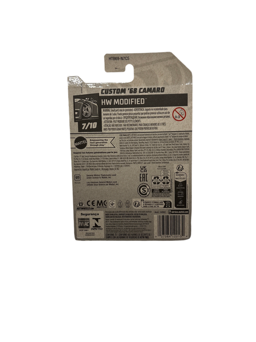 Hot Wheels Custom 68 Camaro Diecast