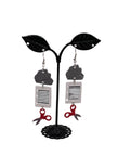 Rock Paper Scissor Earrings