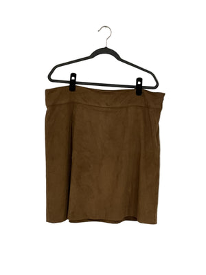 Brown Suede Skirt