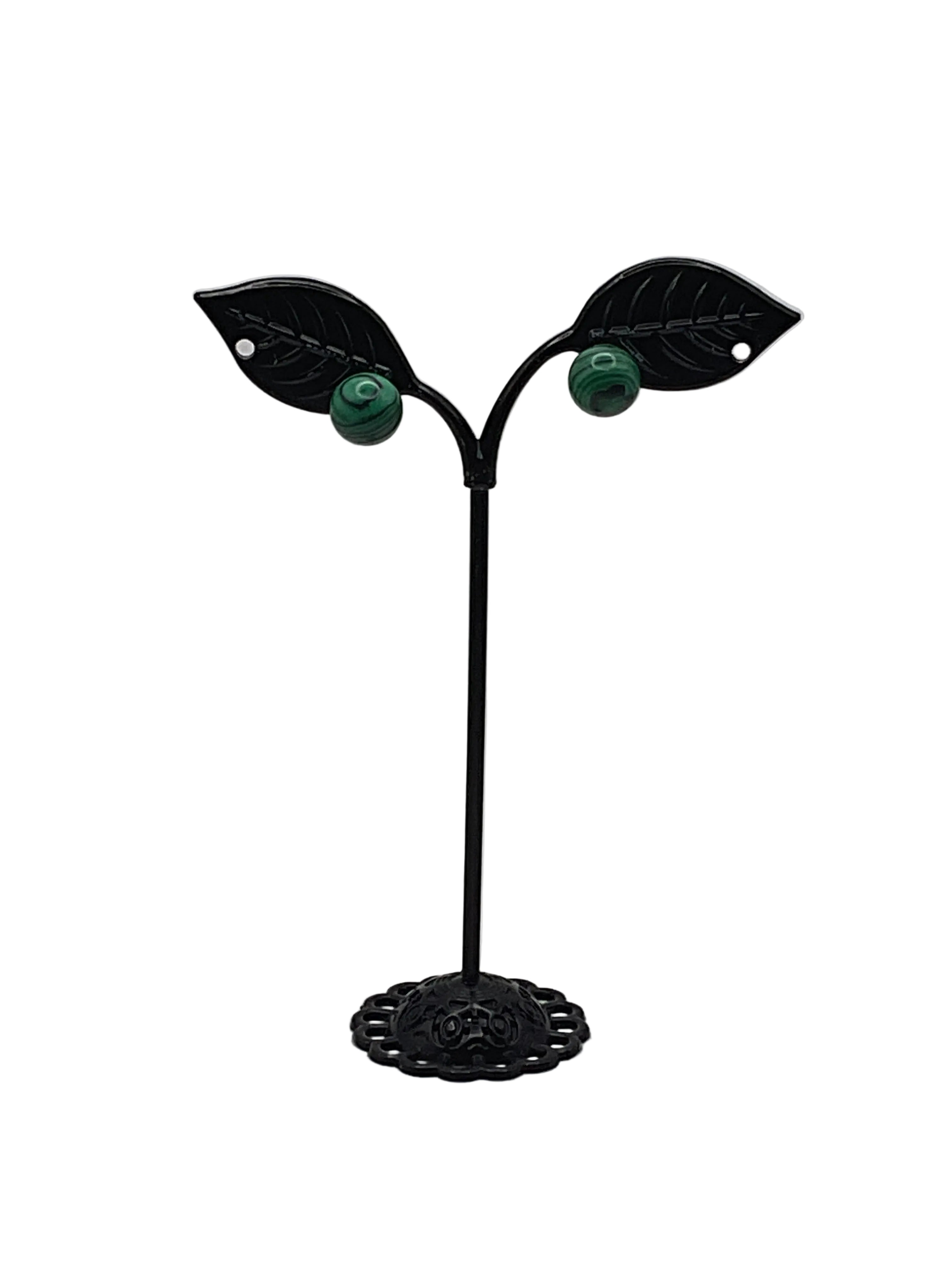 Round Stone Earrings