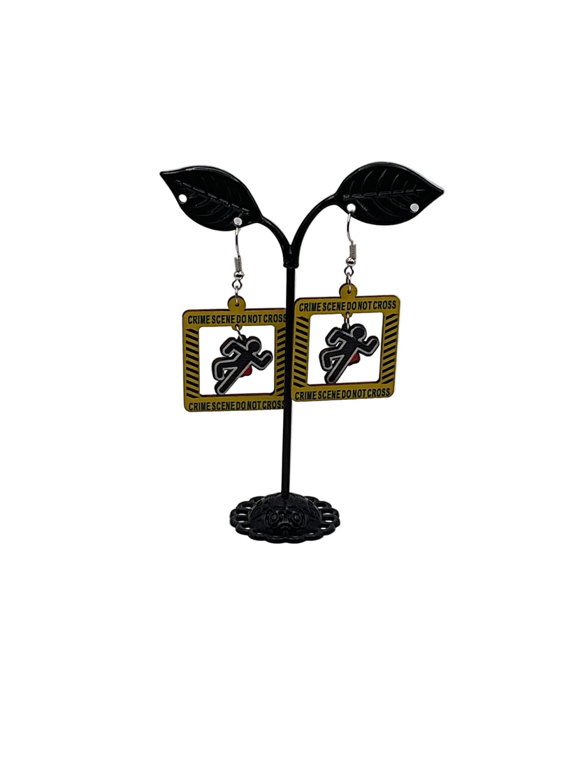 Crime Scene Earrings