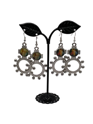 Finger Rosary Ring Earrings