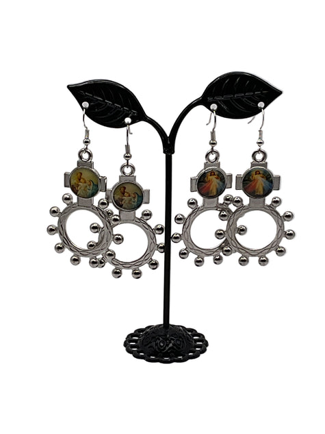 Finger Rosary Ring Earrings