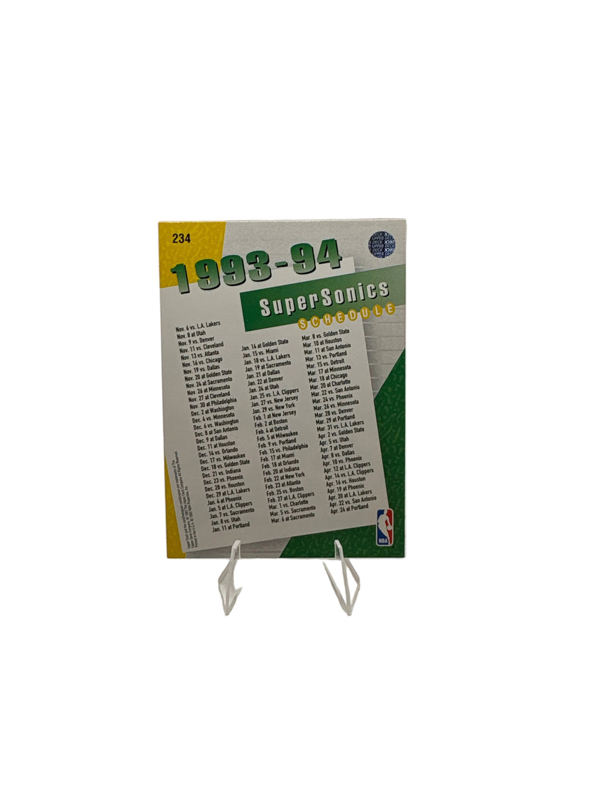 Upper Deck Seattle SuperSonics Team Card