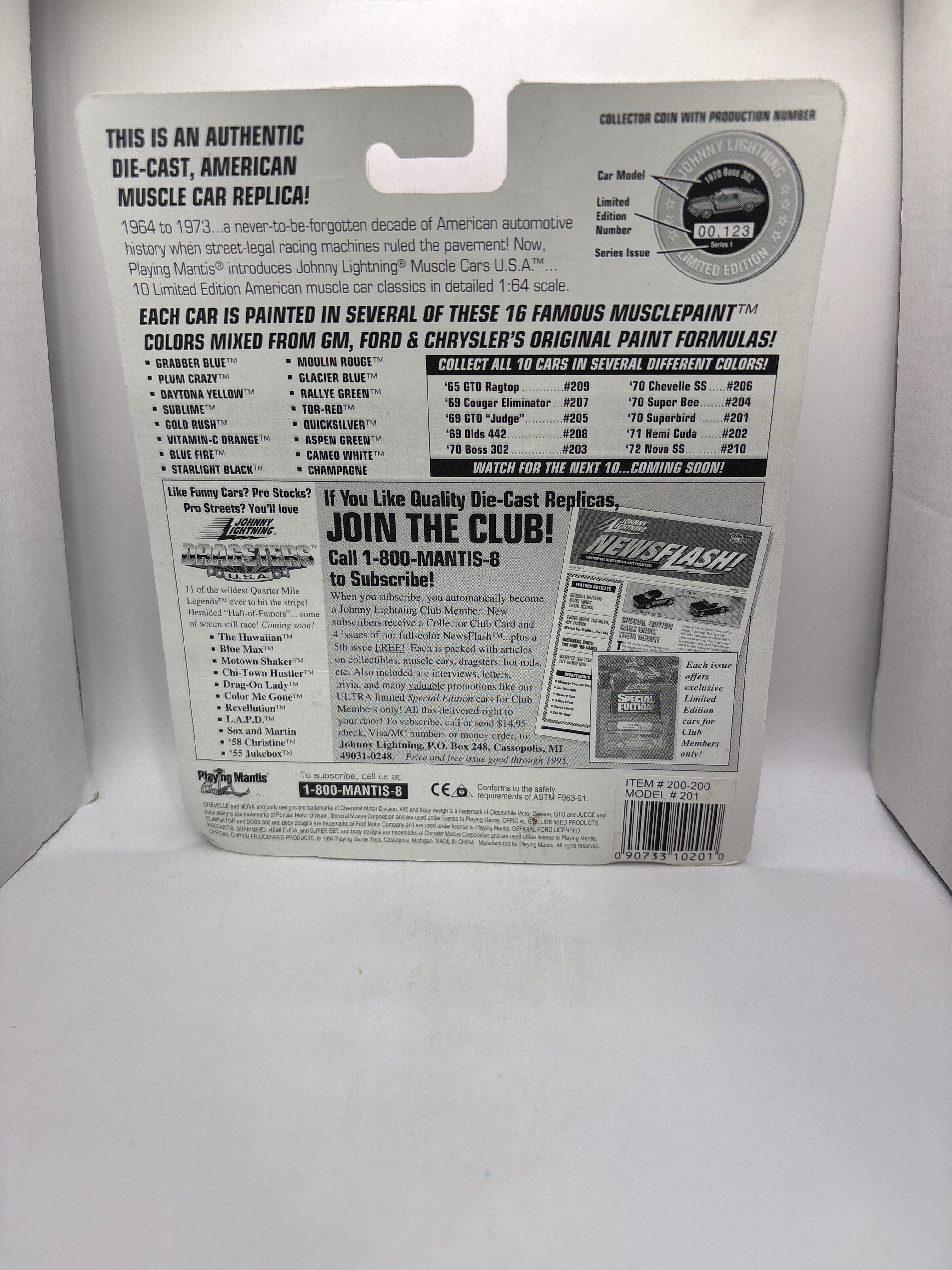 Johnny Lightning 1970 Superbird Diecast