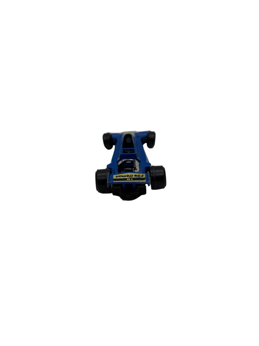 Formula 1 Fire Demon Racer Car Diecast blue