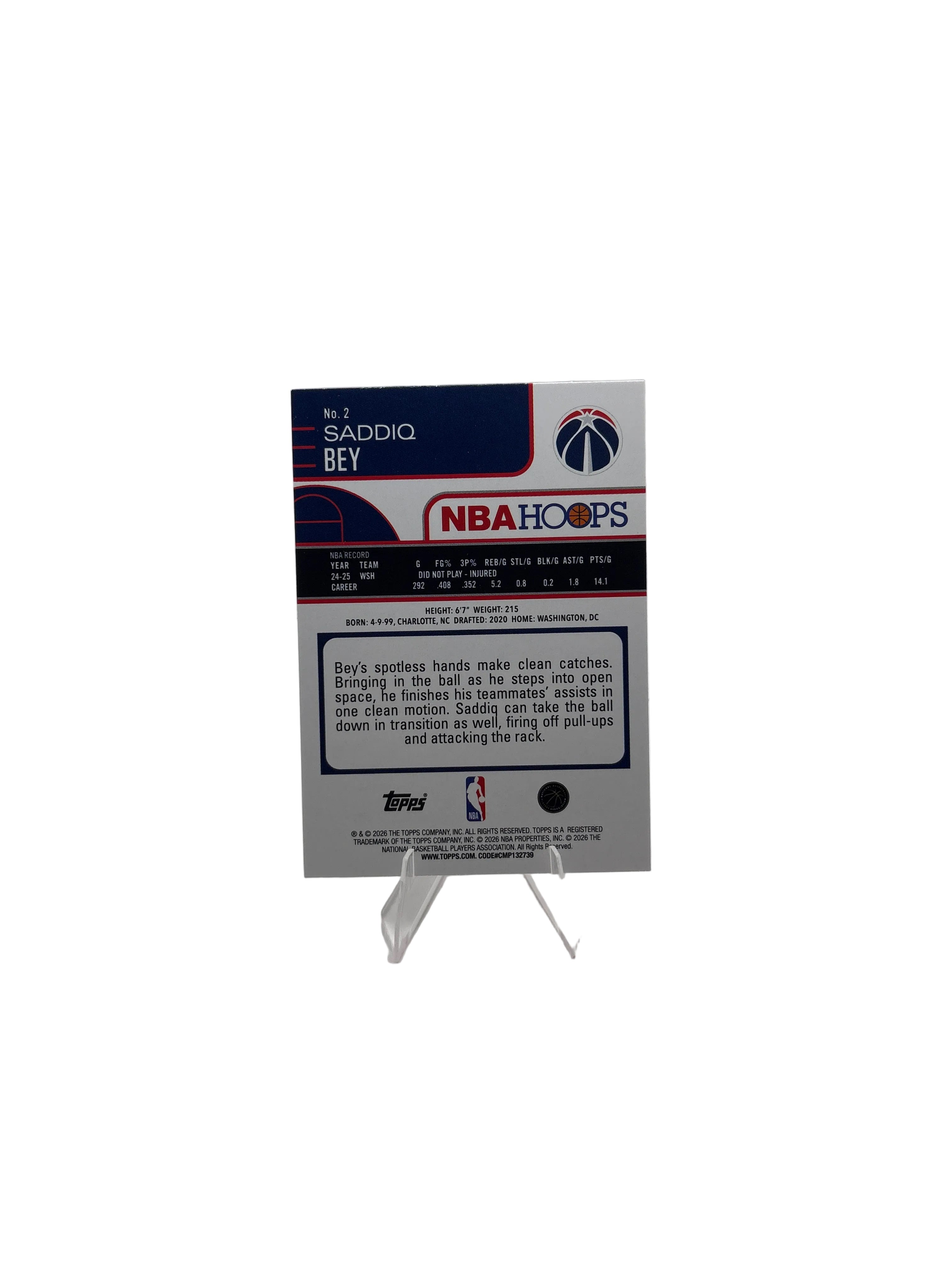NBA Hoops Saddiq Bey