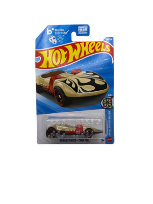 Hot Wheels Braille Racer-Twin Mill Diecast gold