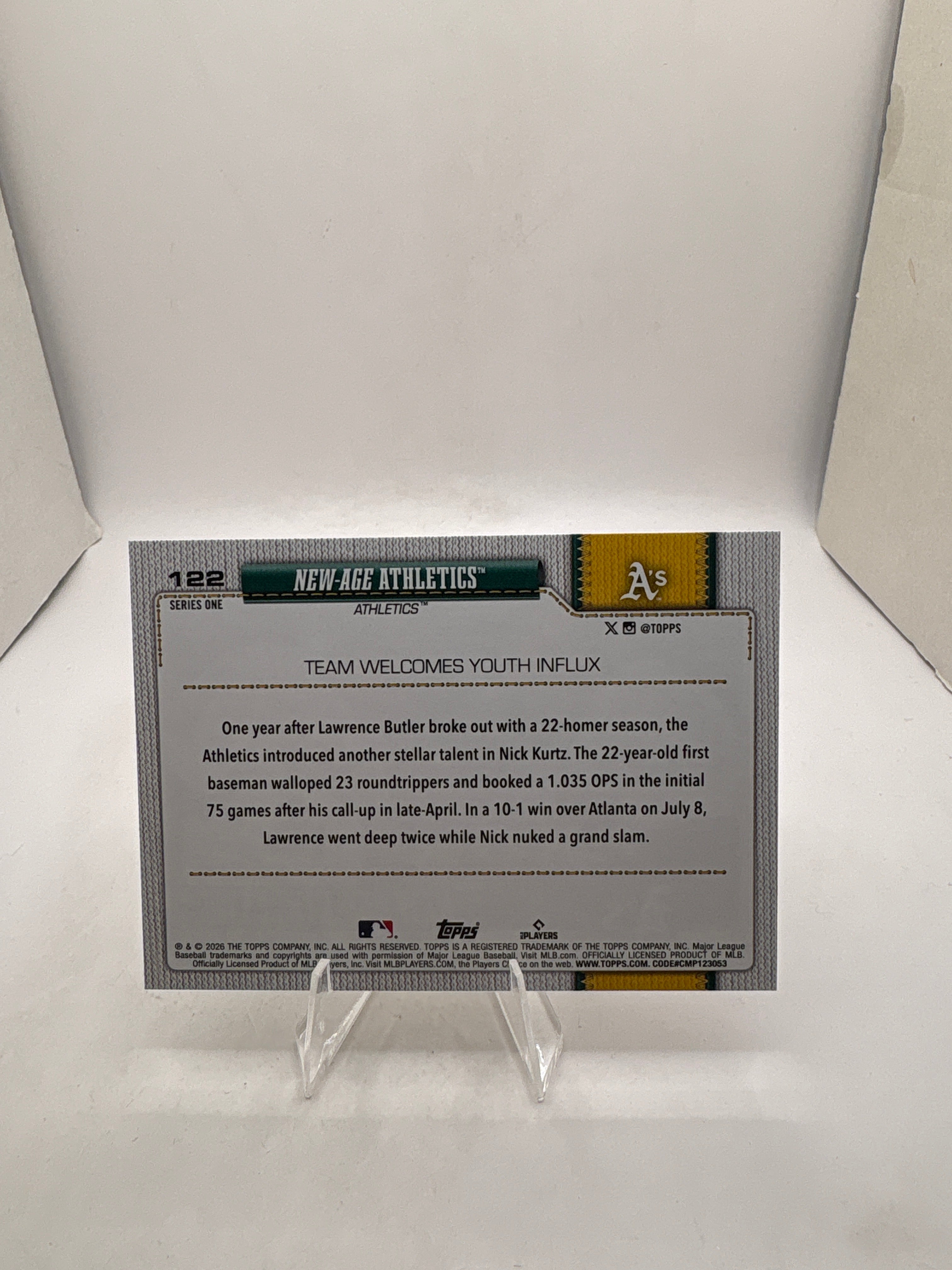 Topps New-Age Athletics