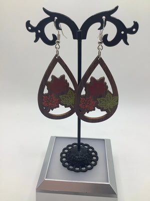 Fall leaf earrings