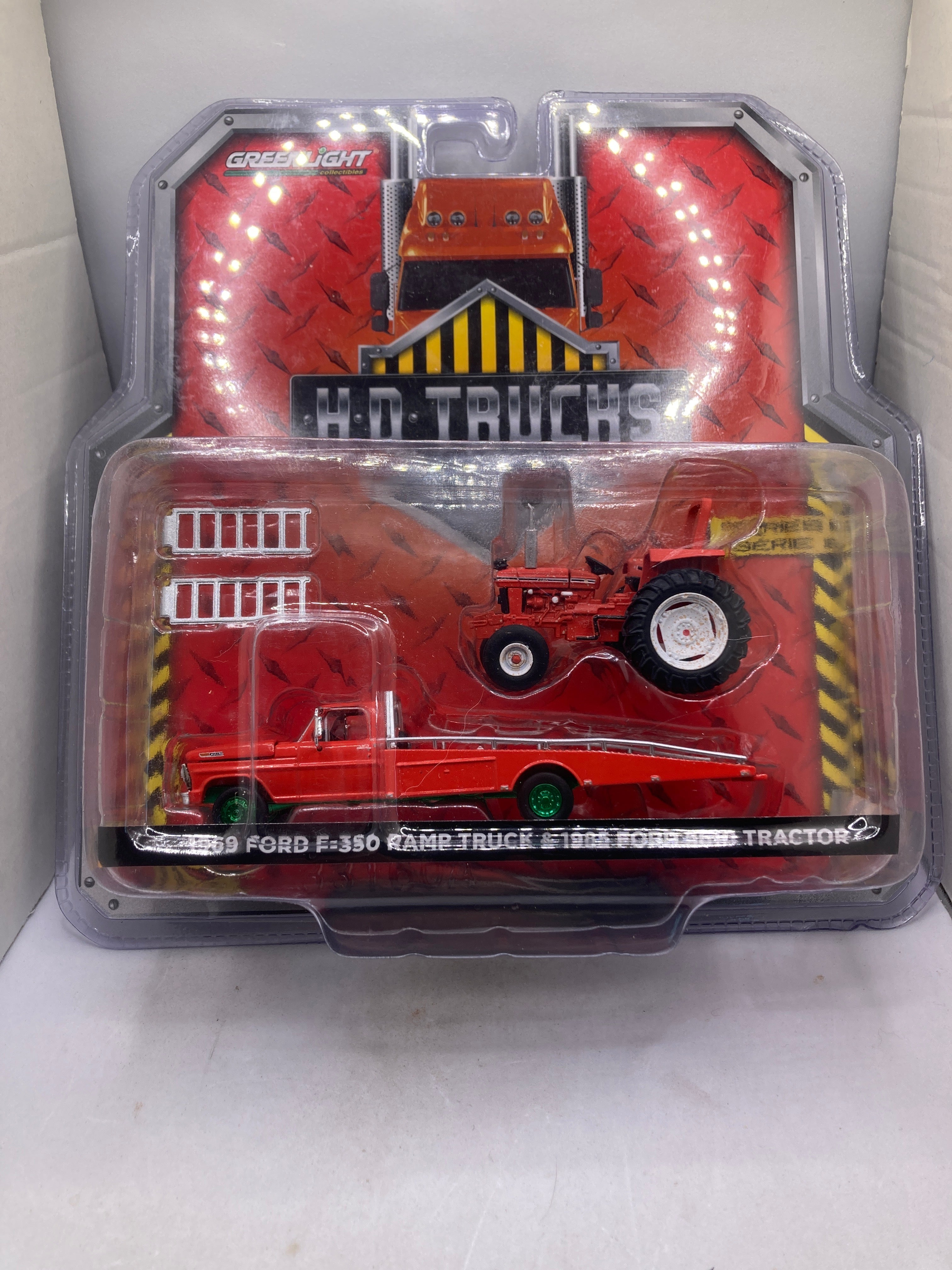 Greenlight 1969 Ford F-350 Ramp Truck & 1985 Ford 5610 Tractor Diecast