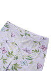 PoshTOT Purple Butterfly Print 2 Piece Short Sleeves PJ Set