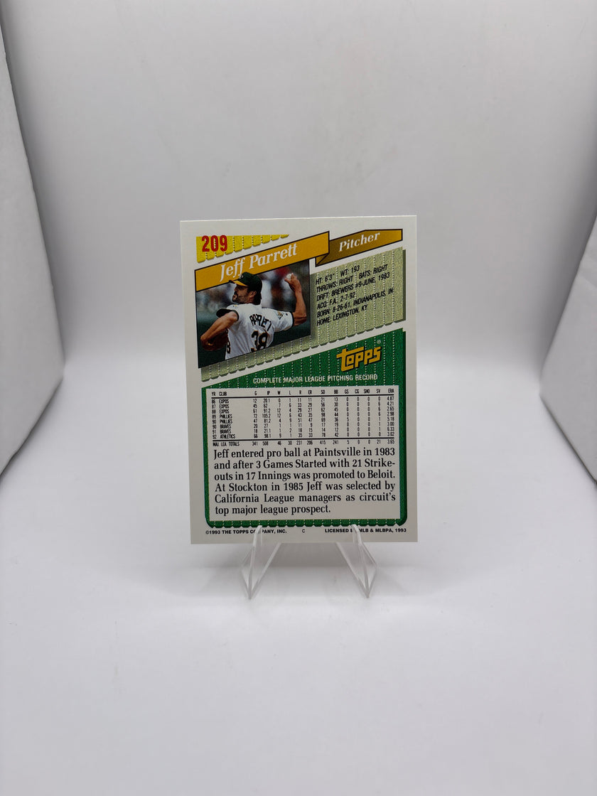 Topps Jeff Parrett
