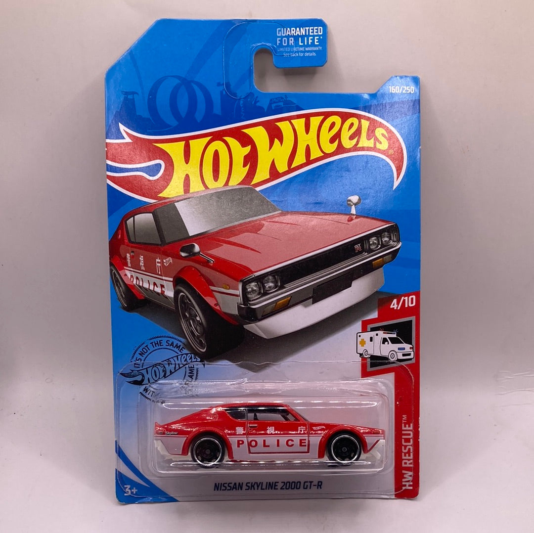 Hot Wheels Nissan Skyline 2000 GT-R Diecast