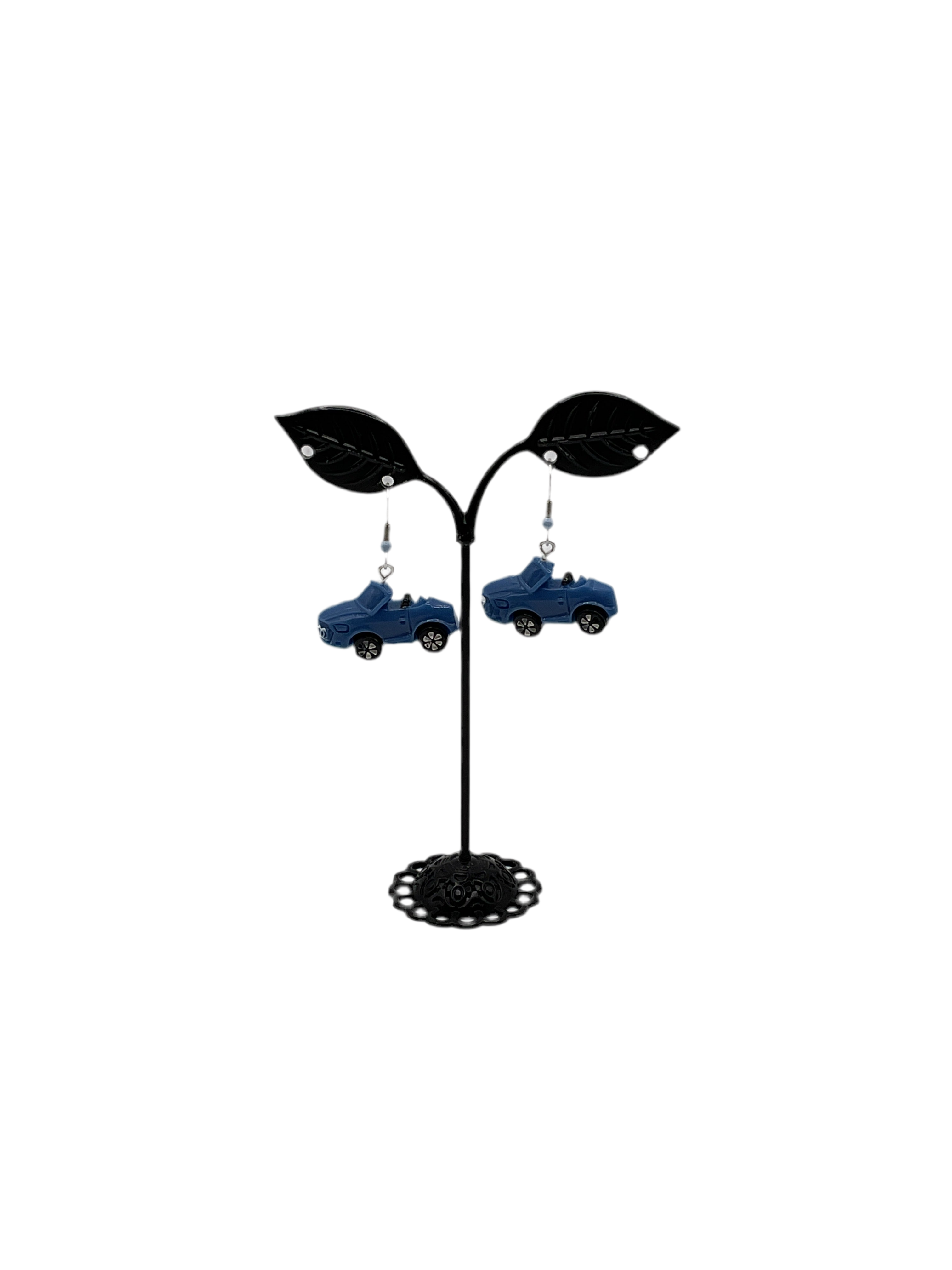 Blue Car Earrings