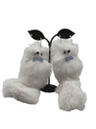 White Fox Earrings