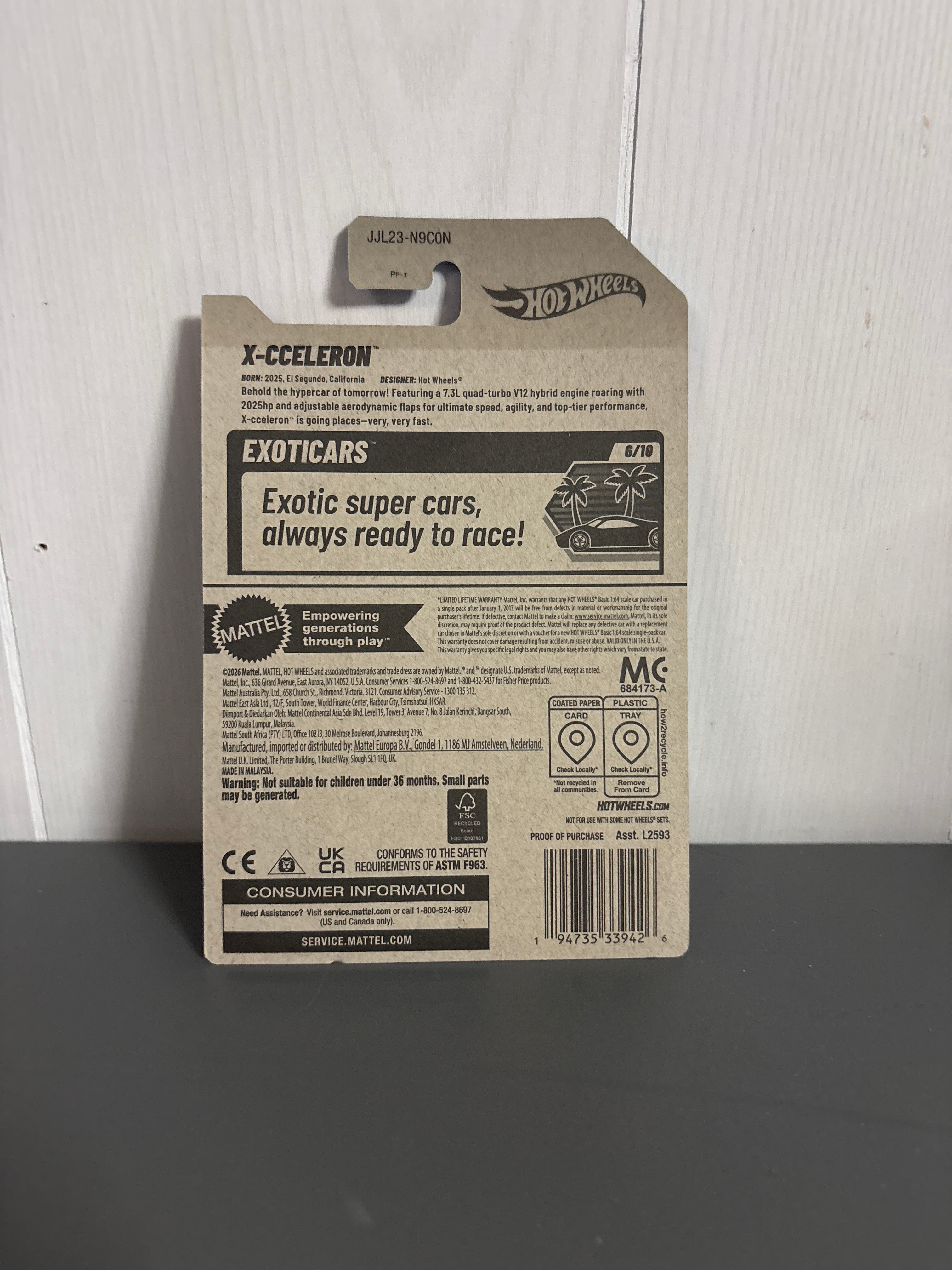 Hot Wheels X-Cceleron Diecast black