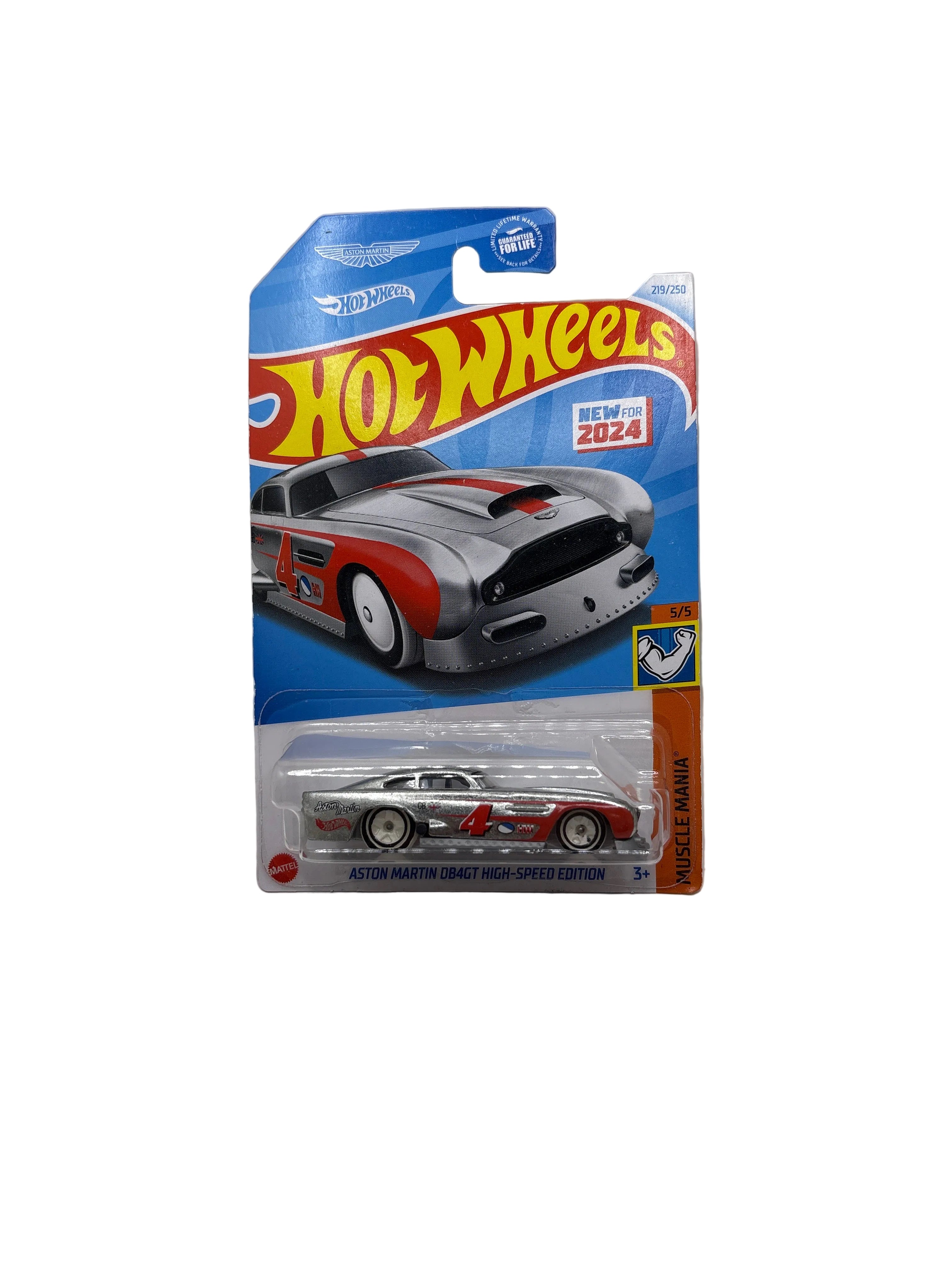 Hot Wheels Aston Martin DB4GT High-Speed Edition Diecast silver
