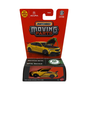 Matchbox 2024 Acura Integra Type S HRC Diecast yellow