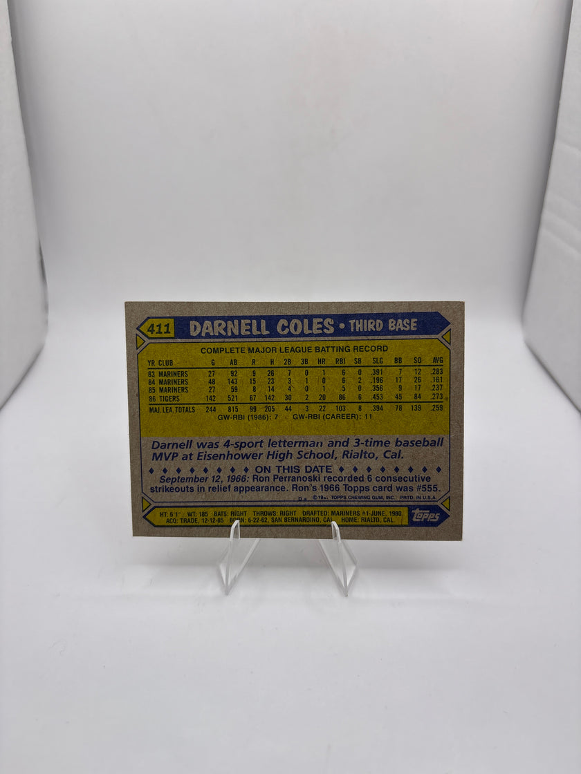 Topps Darnell Coles