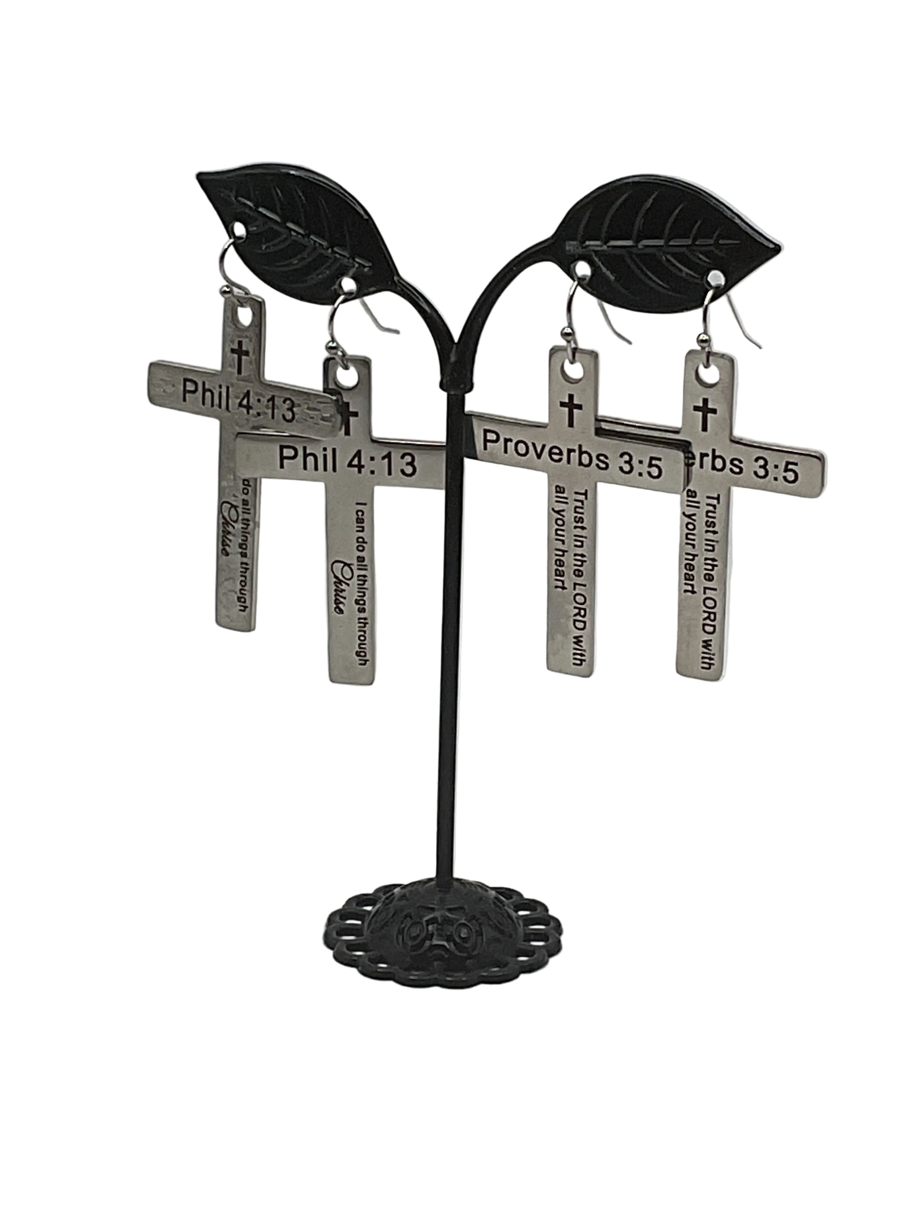 Religious Cross Earrings