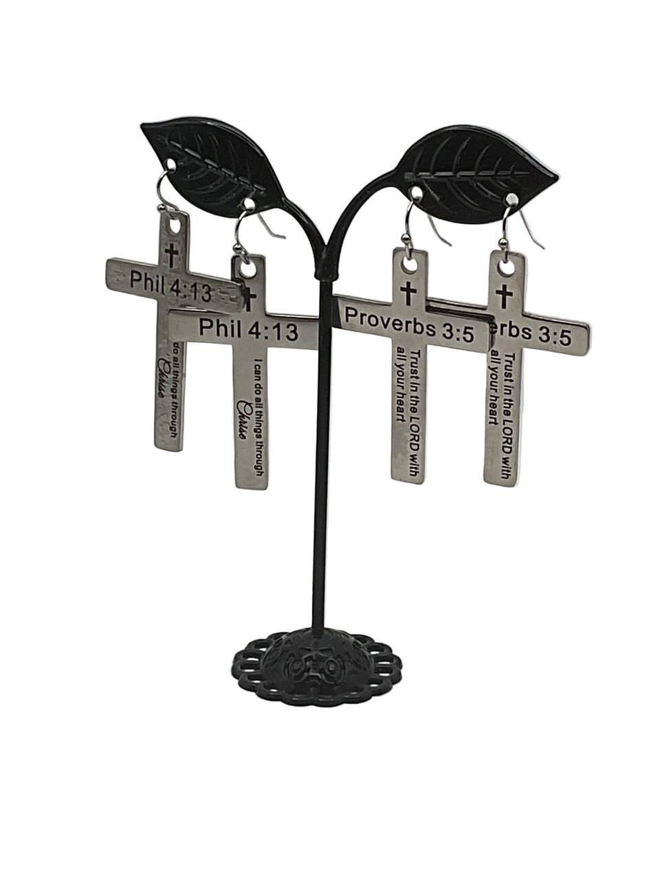 Religious Cross Earrings