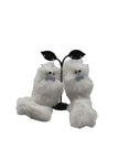 White Fox Earrings