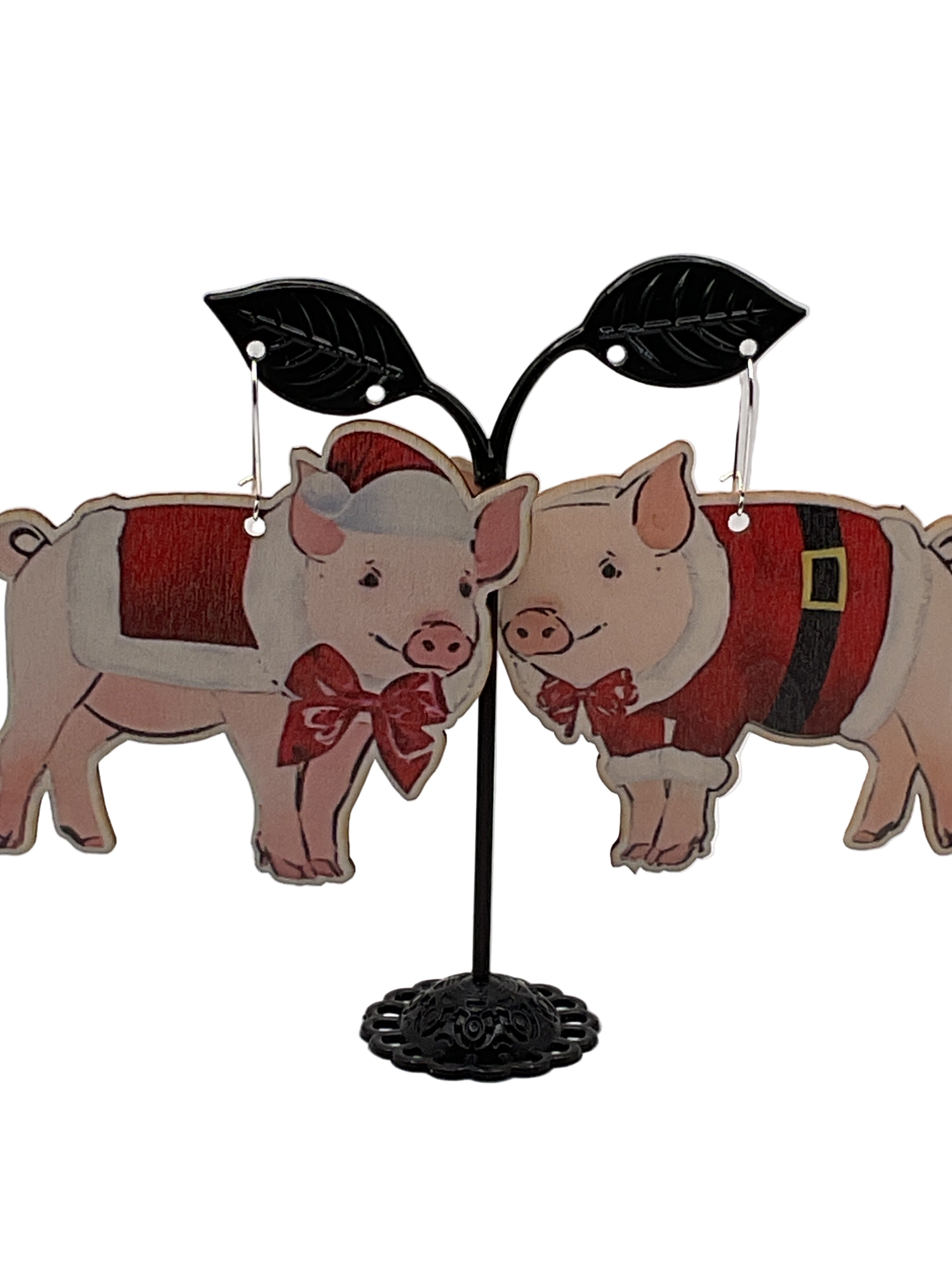 Country Christmas Earrings