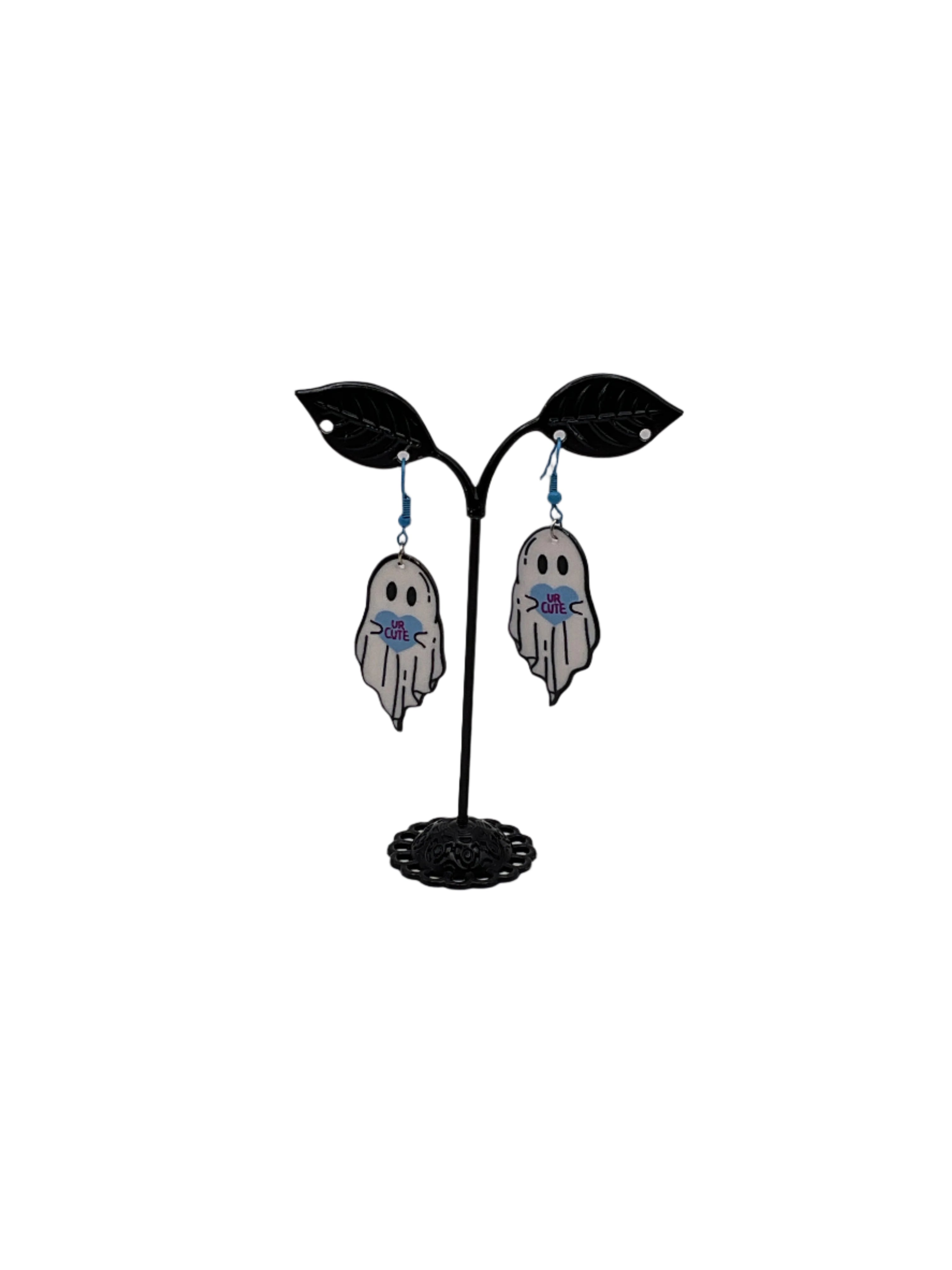 White Ghost Earrings