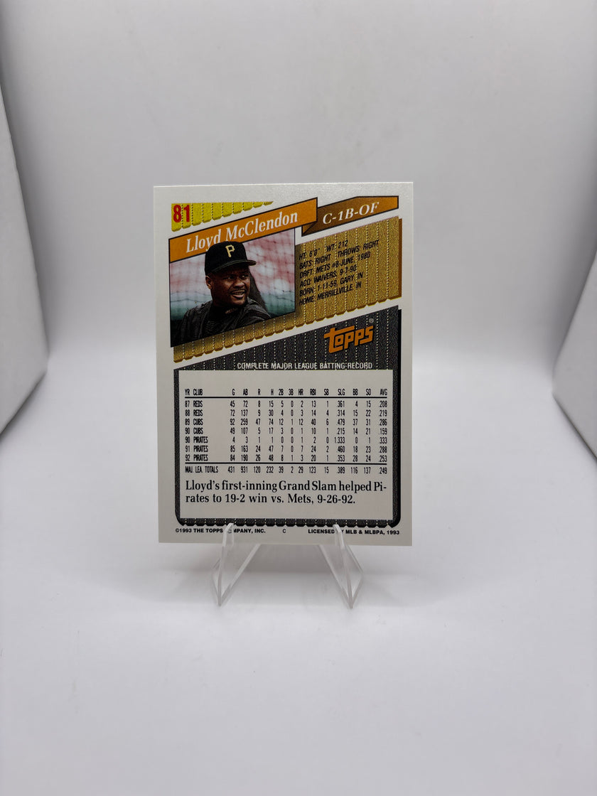 Topps Lloyd McClendon