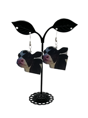 Cow earrings