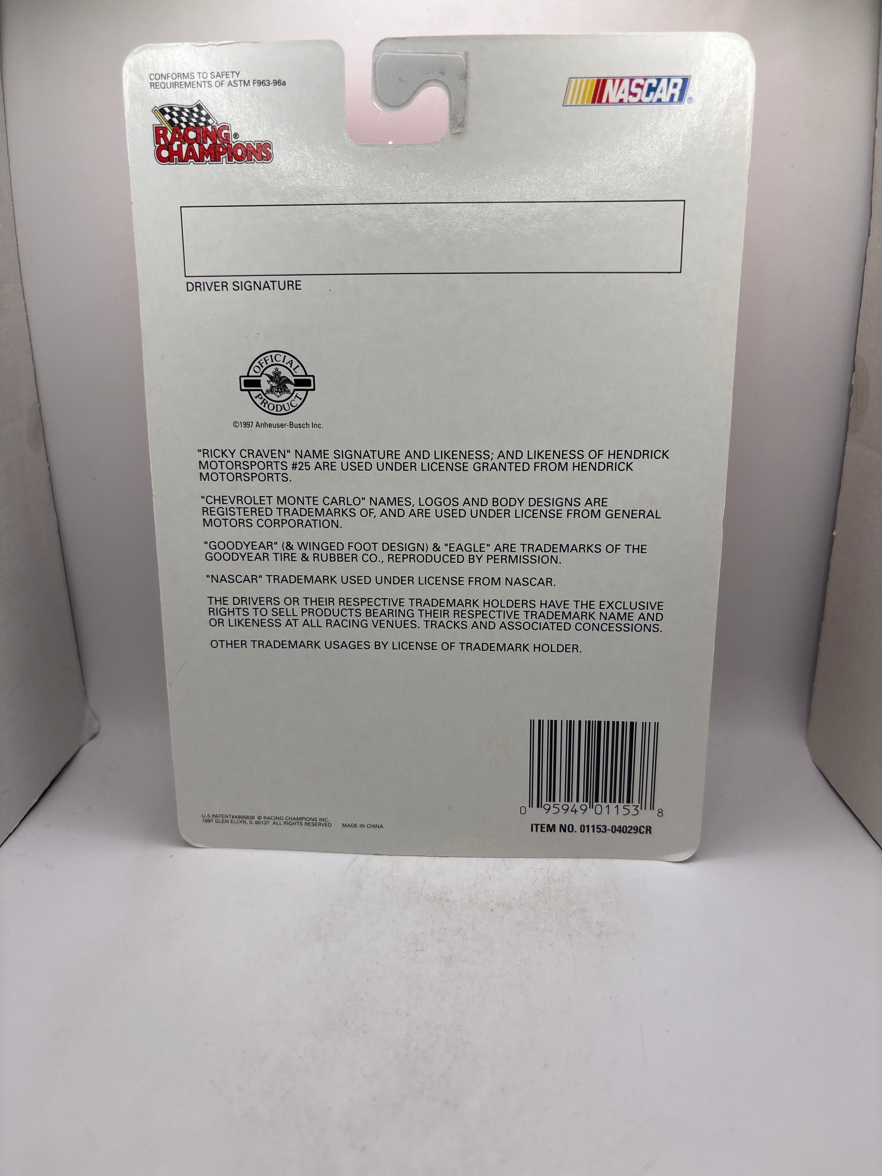 Racing Champions Ricky Craven