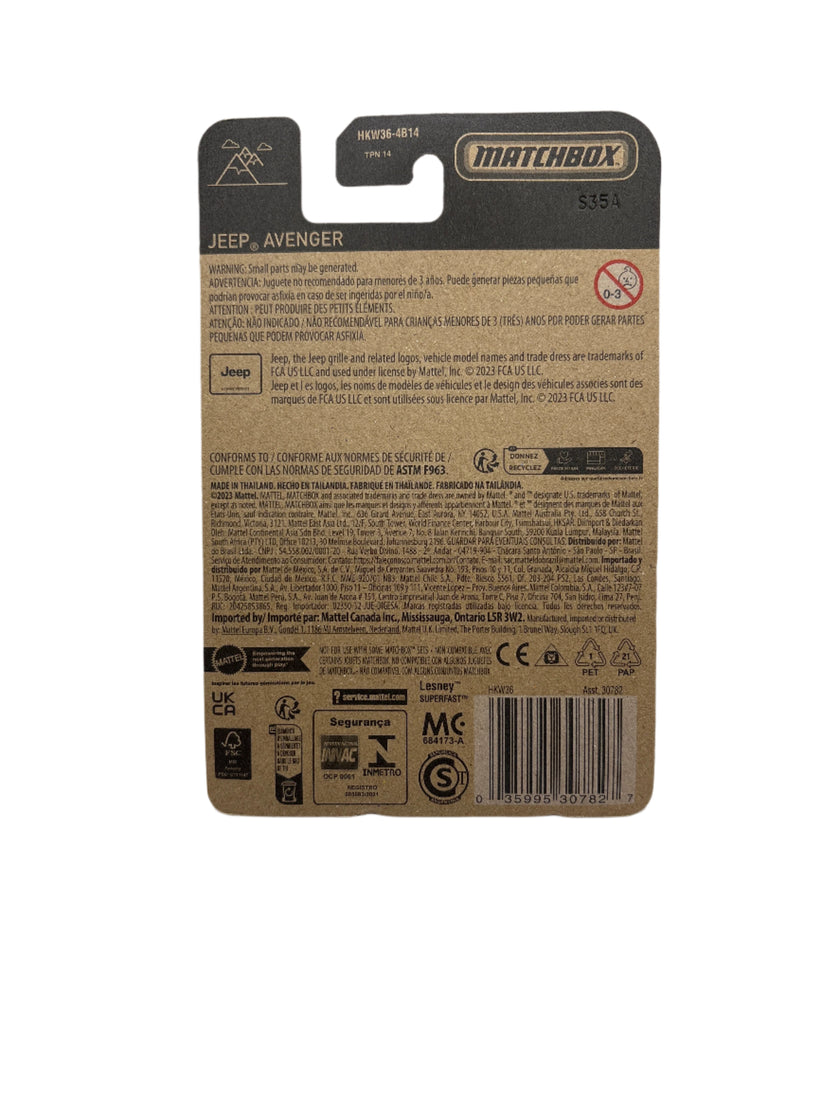 Matchbox Jeep Avenger Diecast
