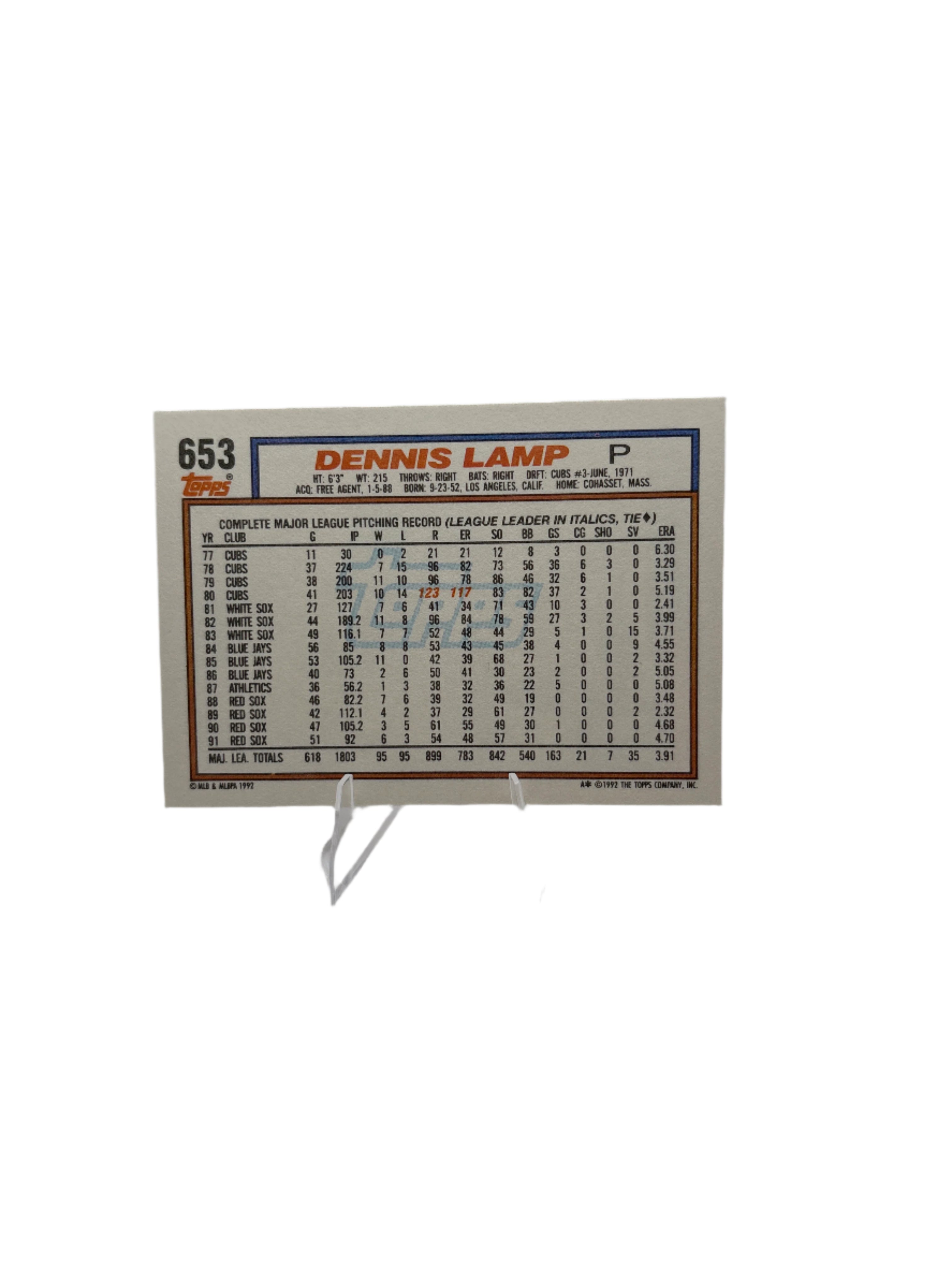Topps Dennis Lamp