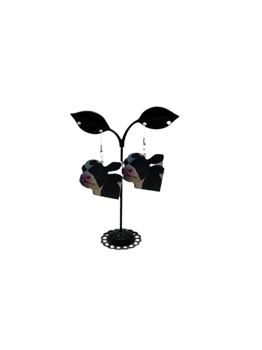 Cow earrings