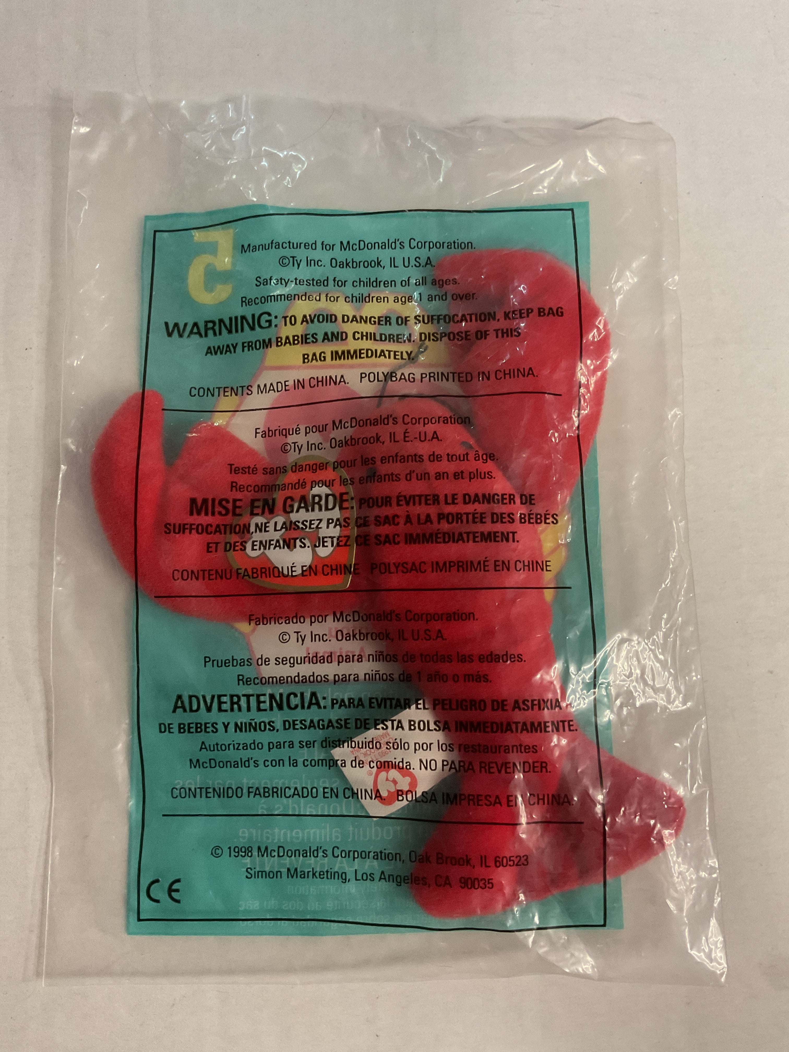 Ty Baby Kid Meal Plushies