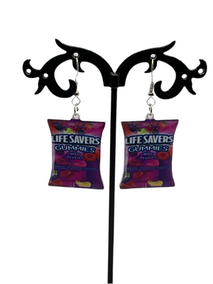 Candy bag earrings