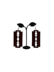 Wooden Razor Blade Earrings