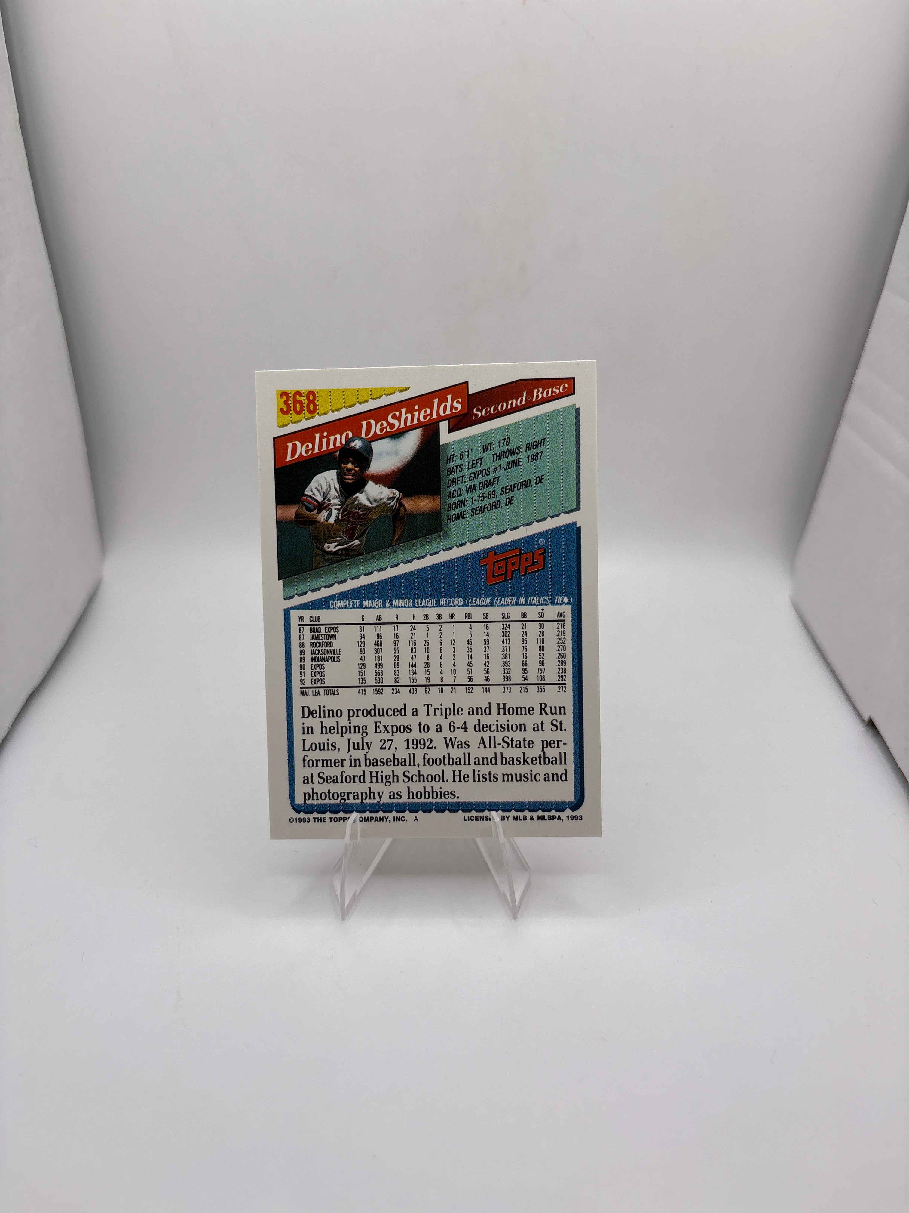 Topps Delino DeShields