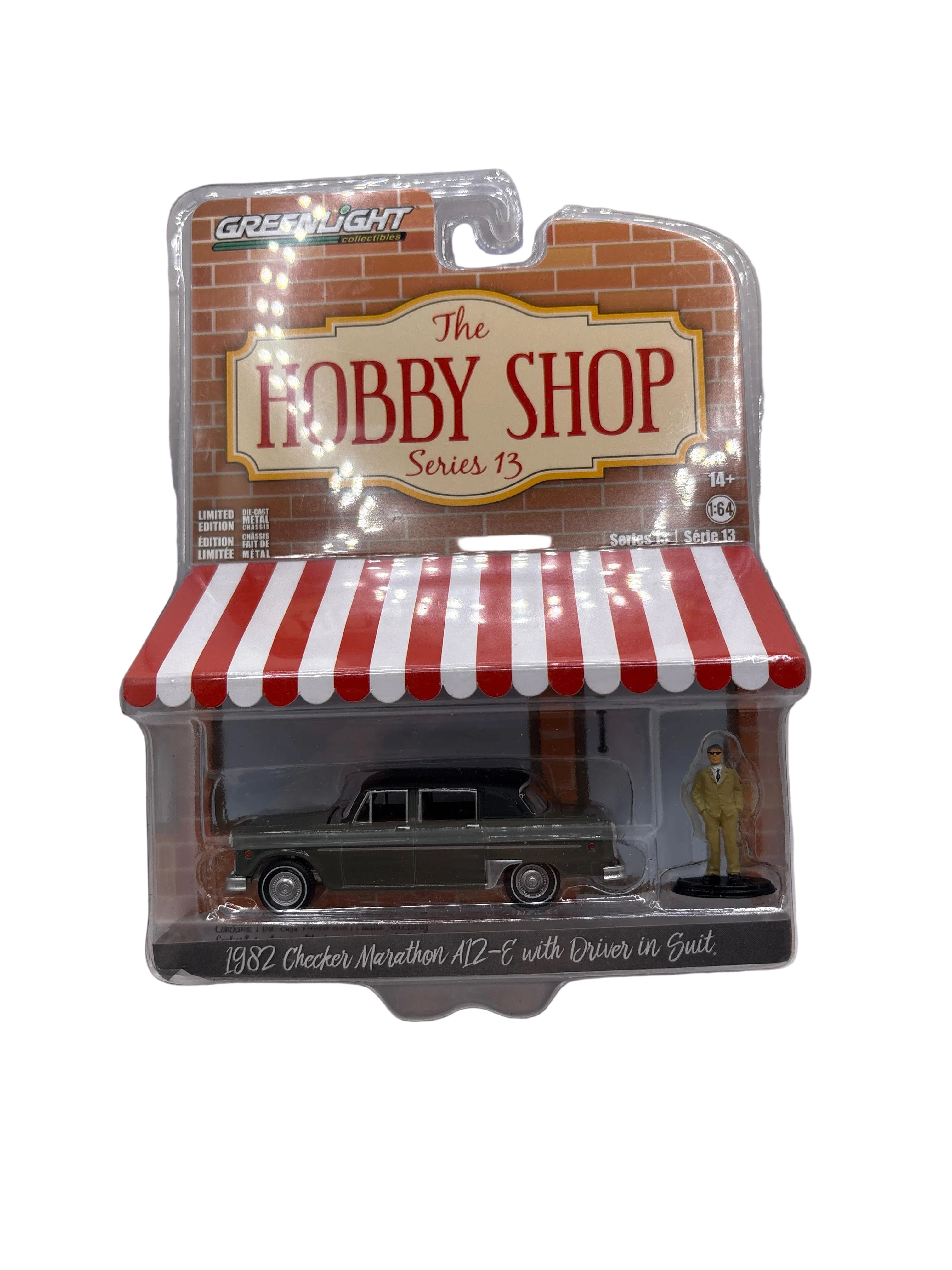 Greenlight 1982 Checker Marathon A12-E With Driver In Suit Diecast