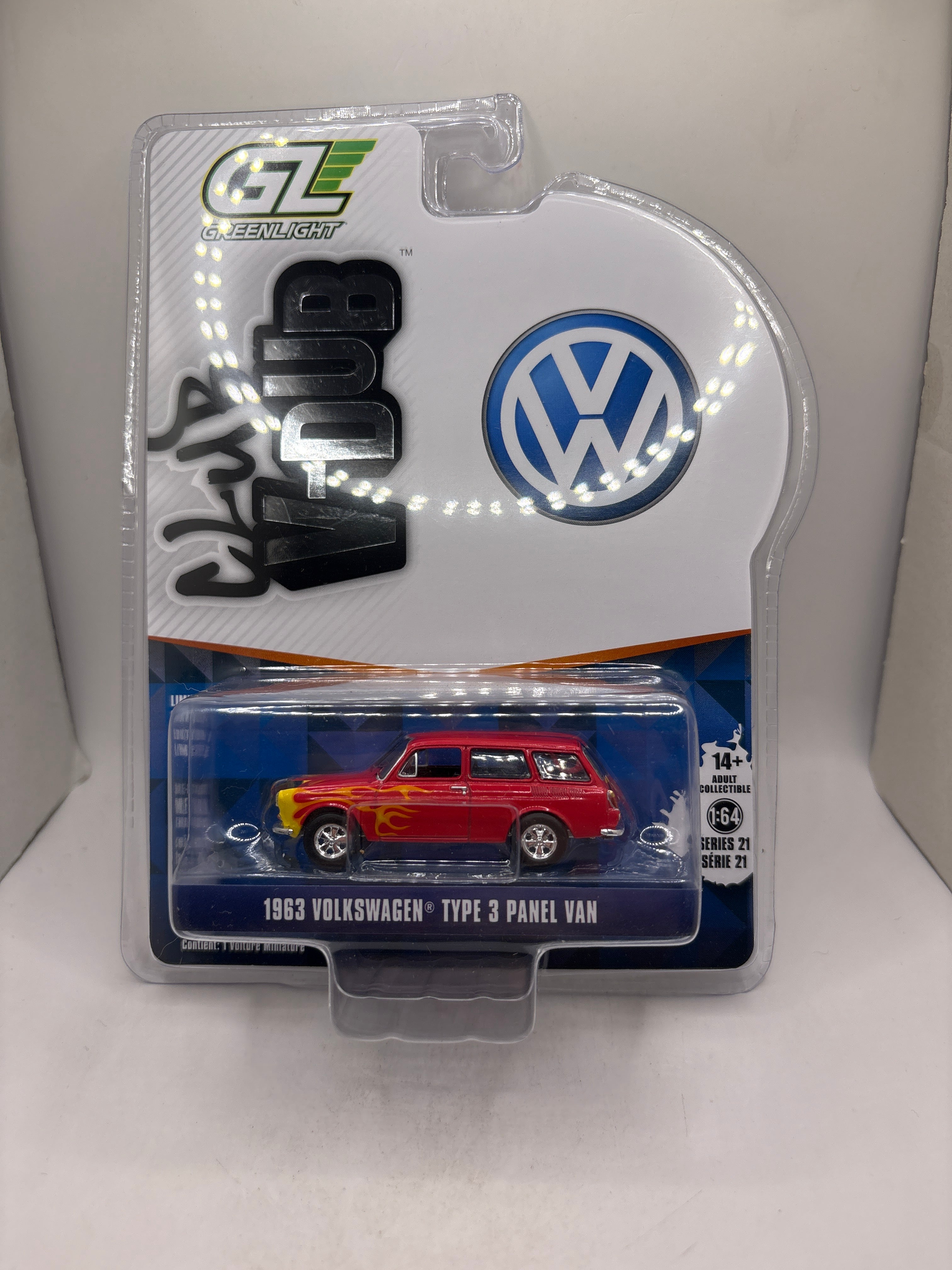 Greenlight 1963 Volkswagen Type 3 Panel Van Diecast red