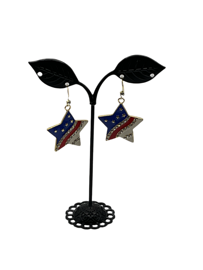 Americana Star Earrings